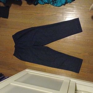 Comfy dark blue high waisted pants